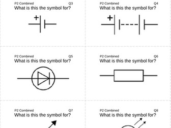 AQA GCSE Physics / Trilogy - Revision Cards (P2)