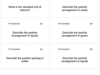 AQA GCSE Physics / Trilogy - Revision Cards (P3)