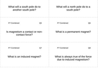 AQA GCSE Physics / Trilogy - Revision Cards (P7)