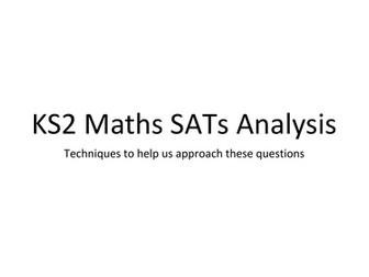 KS2 Maths SATs Language Breakdown