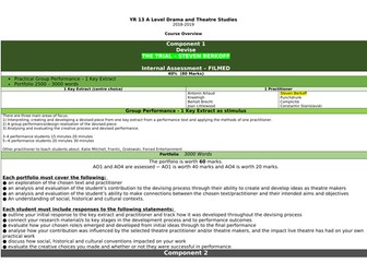 A Level Edexcel Drama Full Course Outline