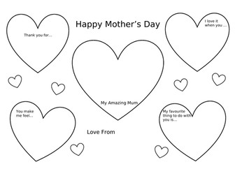 Mother's Day Placemat Activity
