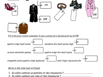 Dans une boutique de vêtements