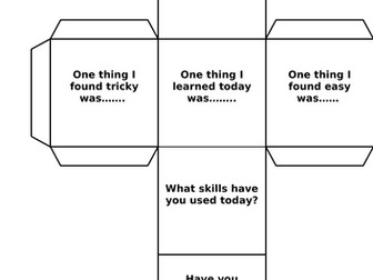 Plenary Dice Template (editable)