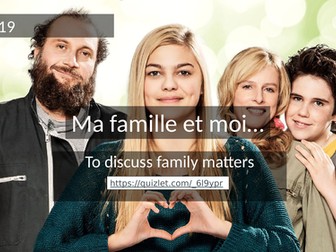 ma famille et moi - GCSE speaking practice