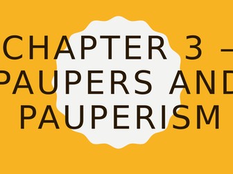 Chapter 3: Paupers and pauperism, 1780-1834, 'Poverty, public health and the state in Britain'