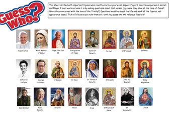 AQA B Guess Who Revision Game