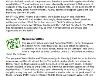 Cold War - Berlin Blockade and Airlift