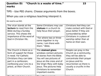 Revision activities Christianity religious studies