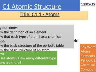 C1.1 Atoms - Complete lesson