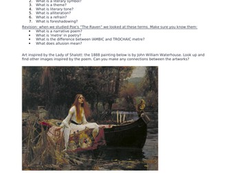 Introduction to Tennyson's 'The Lady of Shalott'