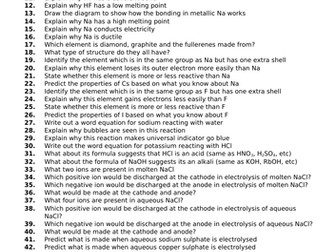 GCSE Chemistry - Paper 1 - Independent Revision