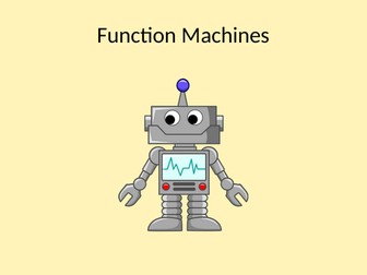 Function Machines presentation with worksheets