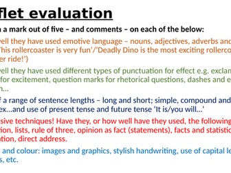 Leaflet peer evaluation PPT