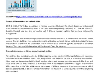 Synoptic Question - Chinese investment