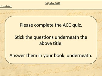 Lit Paper 1 revision