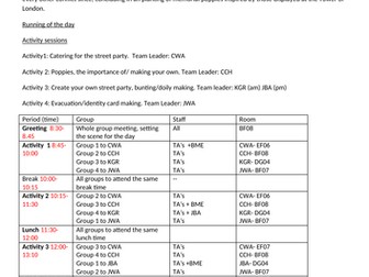 PSHE British Value off timetable day World War 1