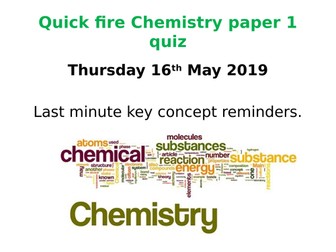 AQA 9-1 Triple/Trilogy Chemistry Revision Quiz