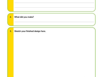 Design and Technology Evaluation Worksheet