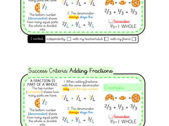 Year 4 Maths Success Criteria - Number, Place Value, Calculations, SSM and Fractions