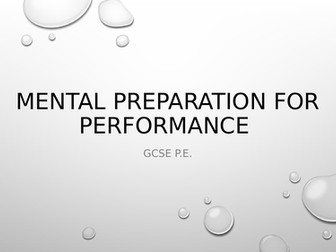 GCSE PE - Mental Preperation