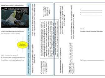 Stephen King IT Structure Qu GCSE Eng Lang