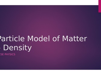 Particle Model of Matter Topic PowerPoint Bundle