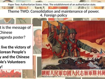Mao's Foreign policy - China, Korean, USSR and USA