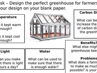 Photosynthesis Greenhouse Task