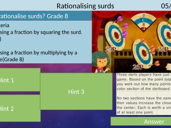 Rationalising surds GCSE