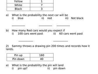 Experimental / Relative Frequency