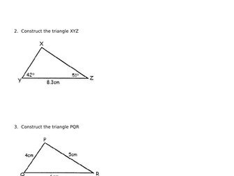 Construction of Triangles