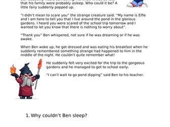 The School Trip Age Related Year 2 Comprehension