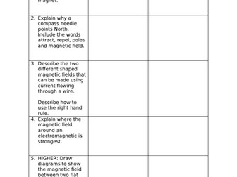 Edexcel Combined Science (9-1) CP10-11 Revision Activity