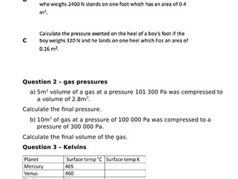 GCSE Triple Award Kinetic Theory Revision Lesson