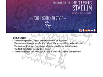 BTEC DIT Component 1 Learning Aim C - Interface Example with Notes