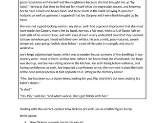 AQA GCSE English Literature Great Expectations Practice Questions