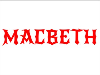 Macbeth Character Flashcards