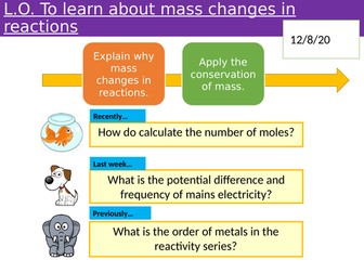 GCSE Chemistry Mass Changes in Reactions