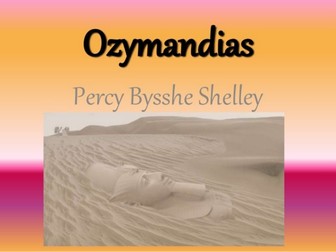 Poetry Analysis Ozymandias