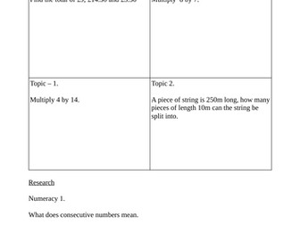 Mental & Written Calculation Homework pack - GCSE Maths