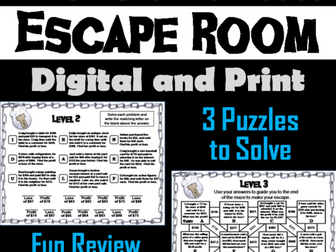 Calculating Profit and Loss Game: Escape Room Math