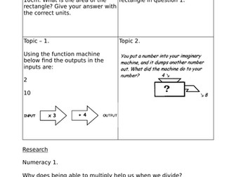 Functions and Graphs homework pack. Maths GCSE/KS3