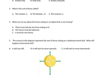 Grade 7 Physics Exam