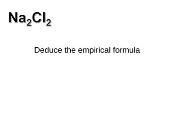Empirical Formula Random Question Generator