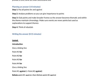IGCSE History Paper 4 - German Depth Study
