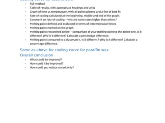 Calorimetry - BTEC Applied Science Unit 2 Learning Aim B