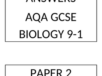 Model Answers AQA Biology GCSE 9-1 Paper 2