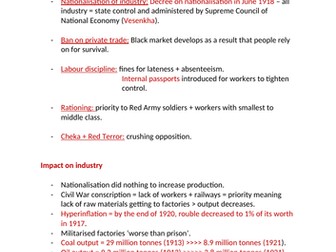 Lenin's New Economic Policy (NEP) and war communism - AQA A-level Russian history