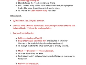 Stalin's power in Wartime (WW2) - AQA A-level Russian history